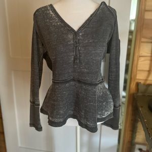 Melrose and market distressed long sleeve